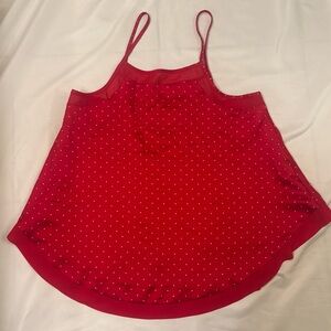 Women’s S Red Polka Dot Chemise Top